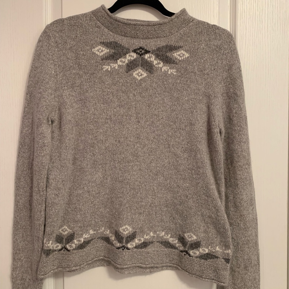 Grey Turtleneck Sweater